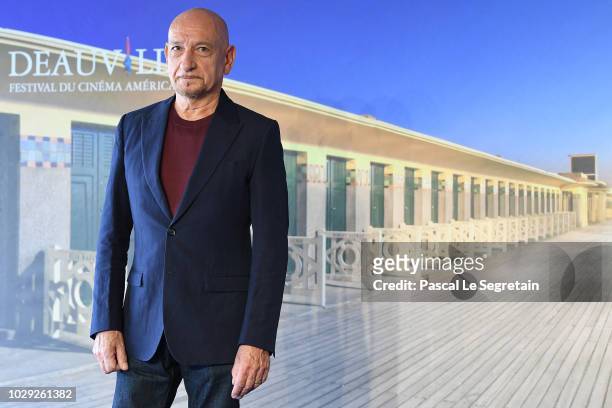 Sir Ben Kingsley attends a photocall for "Operation Finale" on September 8, 2018 in Deauville, France.