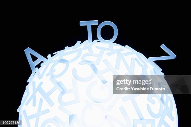 alphabet on globe. - letter z stock pictures, royalty-free photos & images