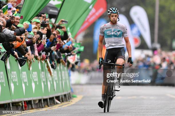 Arrival / Ian Stannard of Great Britain and Team Sky / Celebration / during the 15th Tour of Britain 2018, Stage 7 a 215,6km stage from West...