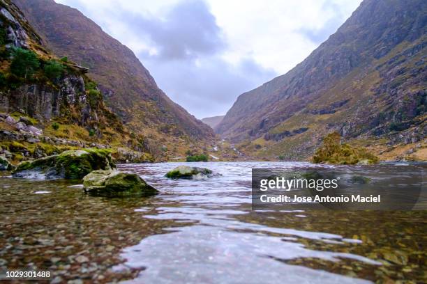 lake augher in the gap of dunloe - maciel stock pictures, royalty-free photos & images