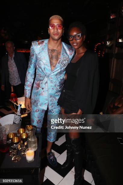 Miles Chamley-Watson and Damaris Lewis attend the Harper's Bazaar ICONS After Party on September 7, 2018 in New York City.