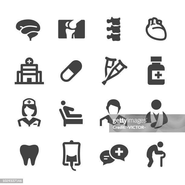 ilustraciones, imágenes clip art, dibujos animados e iconos de stock de iconos médicos y salud - serie acme - brazo fracturado
