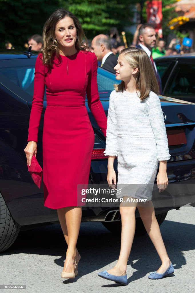 Spanish Royals Attend 13th Centenary Of The Reign Of Asturias