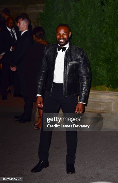 Tyson Beckford arrives to the Ralph Lauren 50th Anniversary event during New York Fashion Week at Bethesda Terrace on September 7, 2018 in New York...