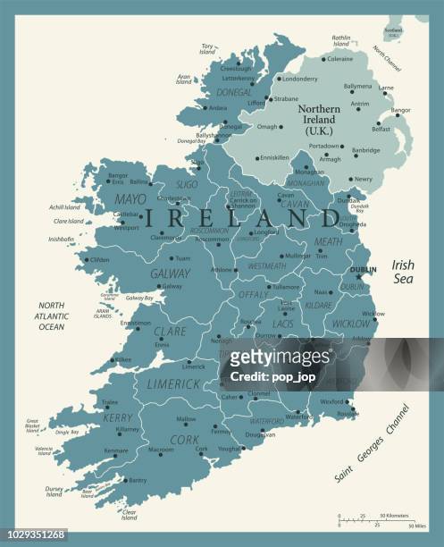 stockillustraties, clipart, cartoons en iconen met 24 - ierland - vintage murena geïsoleerd 10 - republiek ierland
