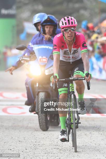 Arrival / Rigoberto Uran of Colombia and Team EF Education First - Drapac P/B Cannondale / during the 73rd Tour of Spain 2018, Stage 14 a 171,4km...