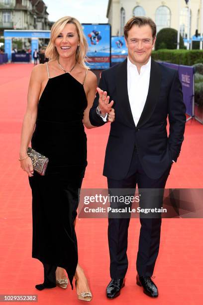 Laurence Ferrari and Renaud Capucon attend closing ceremony of the 44th Deauville American Film Festival on September 8, 2018 in Deauville, France. .