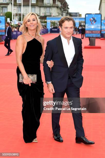Laurence Ferrari and Renaud Capucon attend closing ceremony of the 44th Deauville American Film Festival on September 8, 2018 in Deauville, France. .