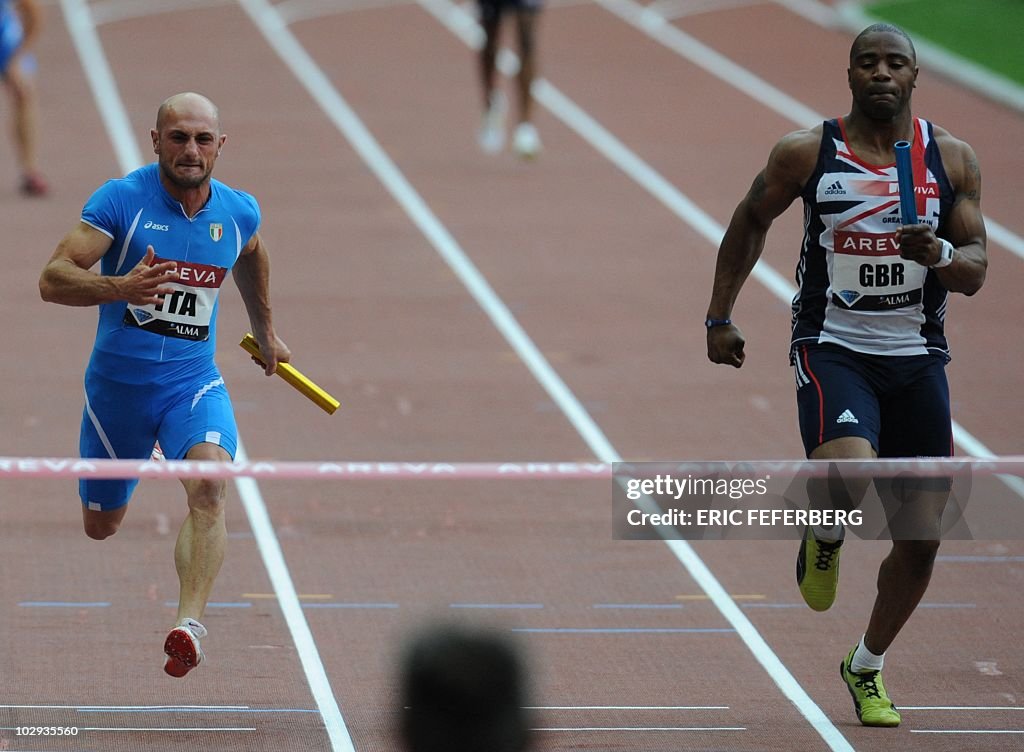 Italian Tomasicchio Giovanni and British LewisFrancis Mark compete