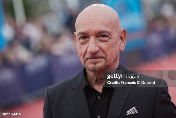 Sir Ben Kingsley arrives at the award ceremony of the 44th Deauville American Film Festival on September 8, 2018 in Deauville, France.