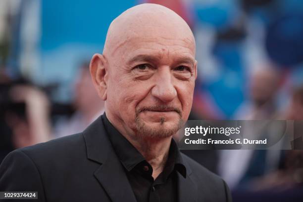 Sir Ben Kingsley arrives at the award ceremony of the 44th Deauville American Film Festival on September 8, 2018 in Deauville, France.