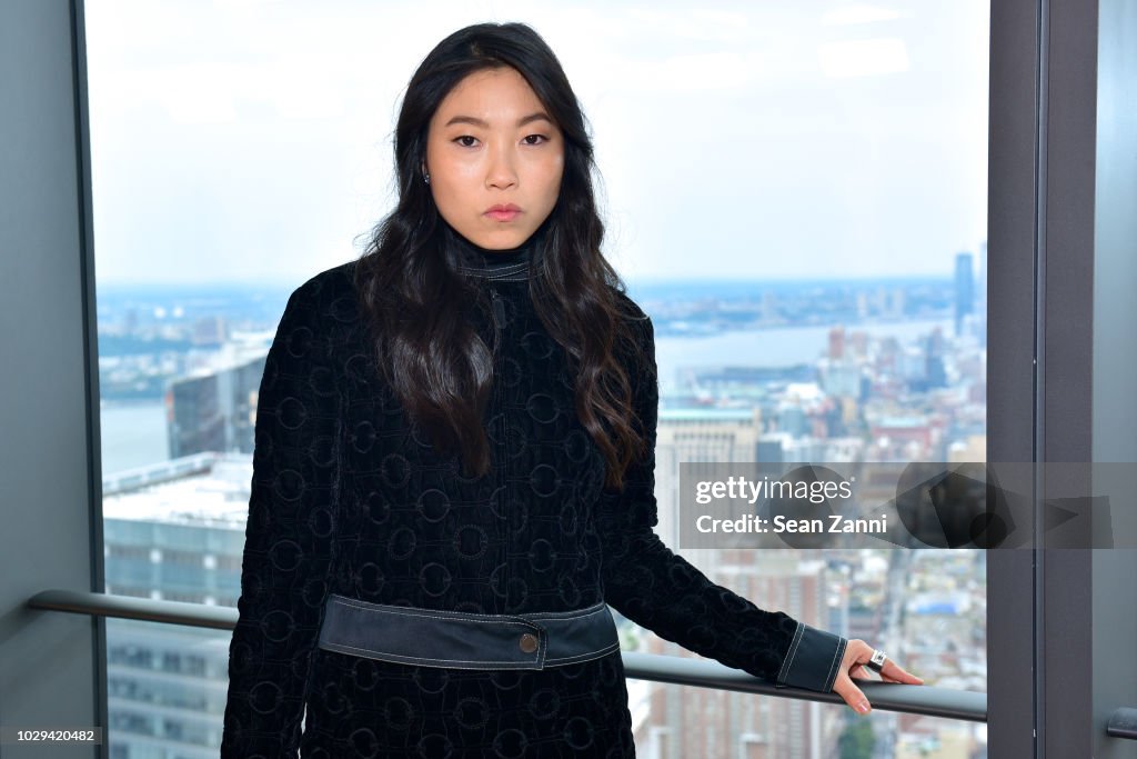 Awkwafina attends the Longchamp Spring/Summer 2019 Runway Show at