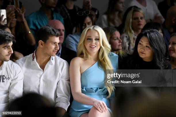 Tiffany Trump sits at the front row at the Taoray Wang show in gallery II during New York Fashion Week: The Shows on September 8, 2018 in New York...