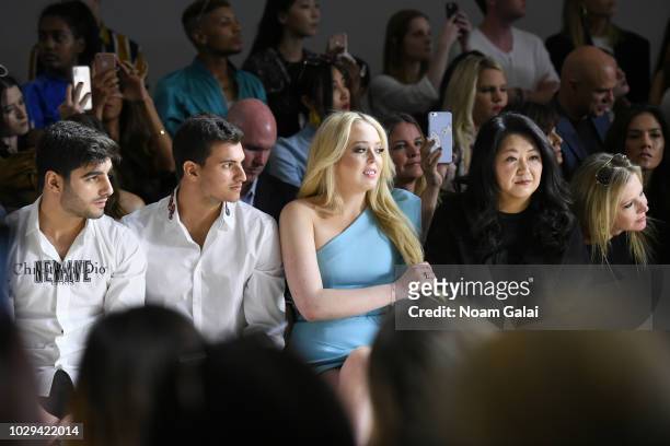 Tiffany Trump sits at the front row at the Taoray Wang show in gallery II during New York Fashion Week: The Shows on September 8, 2018 in New York...