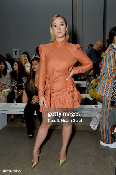 Alisha Marie attends the Taoray Wang show in gallery II during New York Fashion Week: The Shows on September 8, 2018 in New York City.