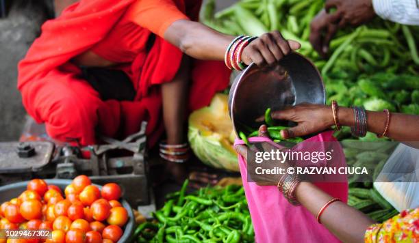 at the market - vegetable market stock pictures, royalty-free photos & images