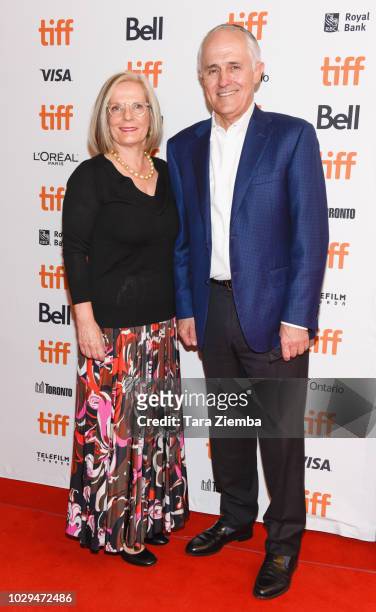 Lucy Turnbull and Malcolm Turnbull attend the '22 July' premiere during 2018 Toronto International Film Festival at The Elgin on September 8, 2018 in...