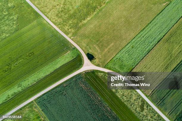 converging roads - entstehung stock-fotos und bilder