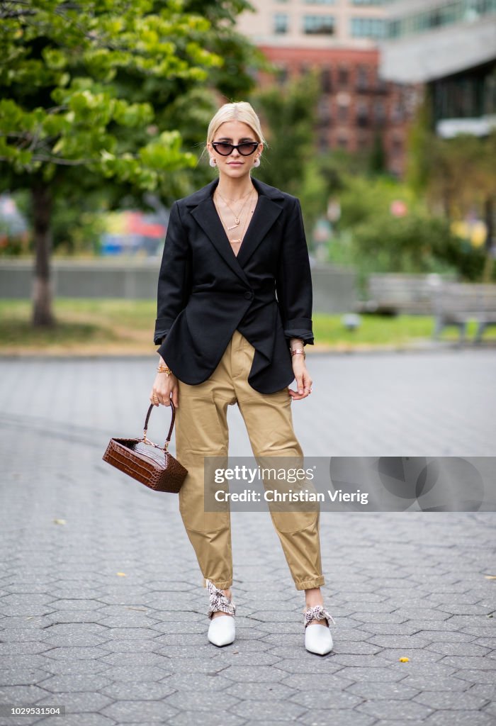 Street Style - New York Fashion Week September 2018 - Day 4