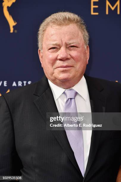ACTOR William Shatner attends the 2018 Creative Arts Emmy Awards at Microsoft Theater on September 8, 2018 in Los Angeles, California.