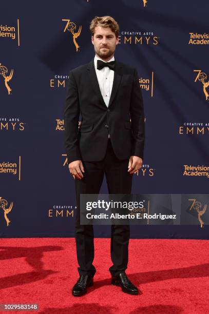 Cinematogrpher Justin Brown attends the 2018 Creative Arts Emmy Awards at Microsoft Theater on September 8, 2018 in Los Angeles, California.