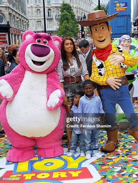 Chantelle Tagoe attends the UK premiere of Toy Story 3 at Empire Leicester Square on July 18, 2010 in London, England.