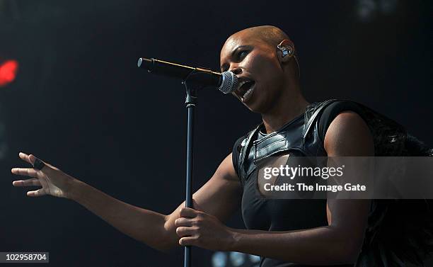 Skin of Skunk Anansie performs at Gurten Festival on July 18, 2010 in Bern, Switzerland.