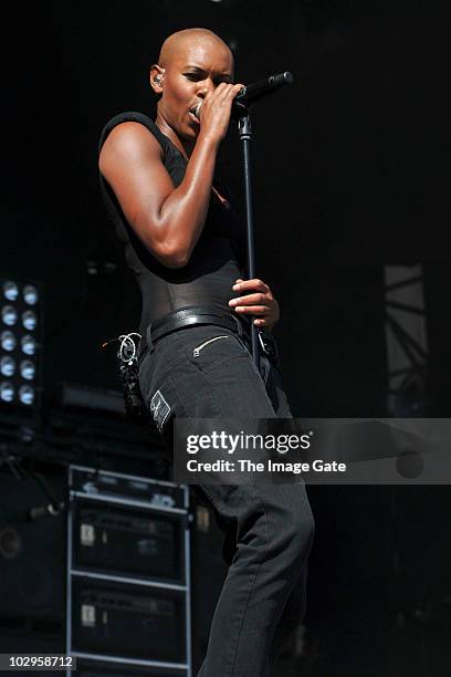 Skin of Skunk Anansie performs at Gurten Festival on July 18, 2010 in Bern, Switzerland.