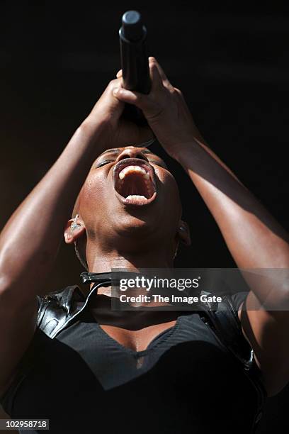 Skin of Skunk Anansie performs at Gurten Festival on July 18, 2010 in Bern, Switzerland.