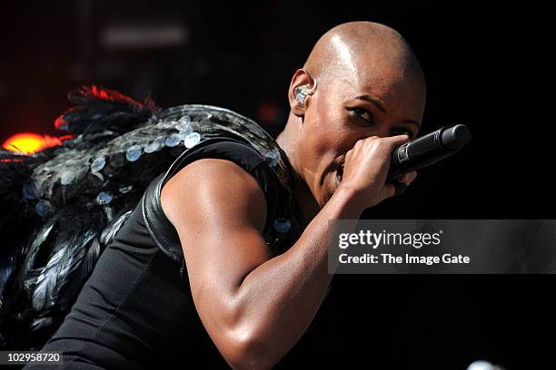 Skin of Skunk Anansie performs at Gurten Festival on July 18, 2010 in Bern, Switzerland.