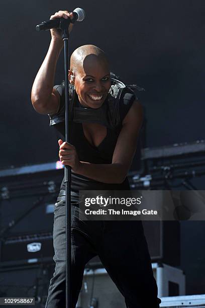 Skin of Skunk Anansie performs at Gurten Festival on July 18, 2010 in Bern, Switzerland.