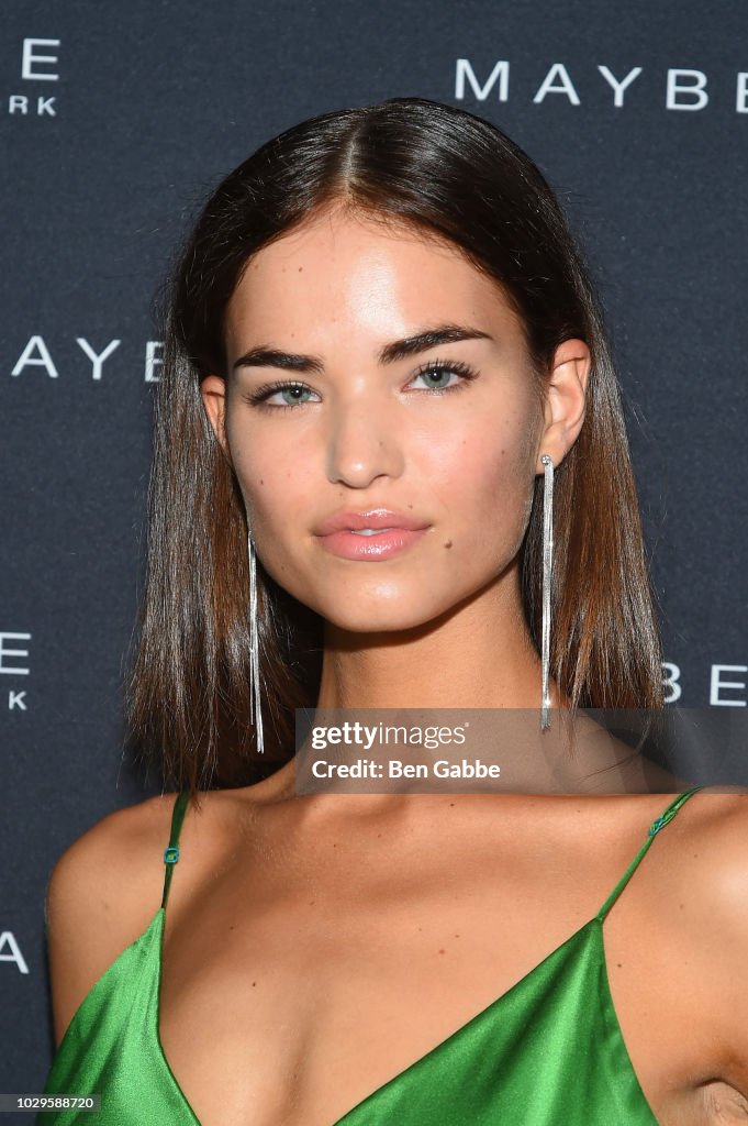 Robin Holzken attends the Maybelline x New York Fashion Week XIX