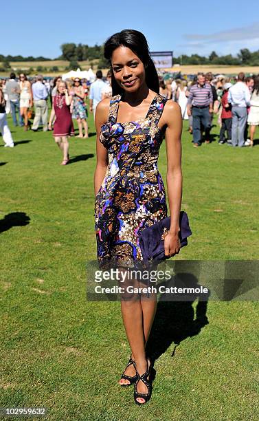 Naomie Harris attends the Veuve Clicquot Gold Cup Final at Cowdray Park Polo Club on July 18, 2010 in Midhurst, England.