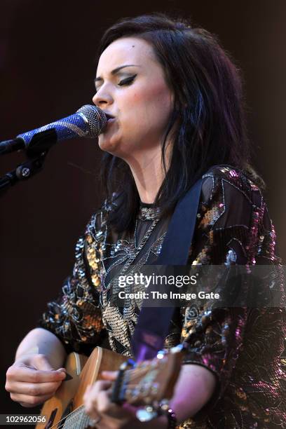 Amy Macdonald performs at Gurten Festival on July 18, 2010 in Bern, Switzerland.