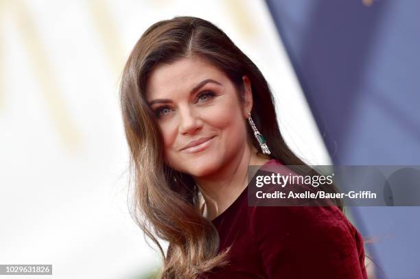 Tiffani Thiessen attends the 2018 Creative Arts Emmy Awards at Microsoft Theater on September 8, 2018 in Los Angeles, California.
