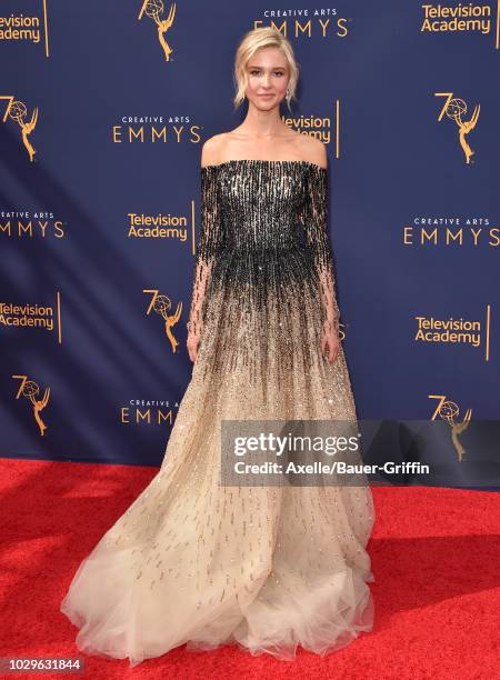 Isabel May attends the 2018 Creative Arts Emmy Awards at Microsoft Theater on September 8, 2018 in Los Angeles, California.