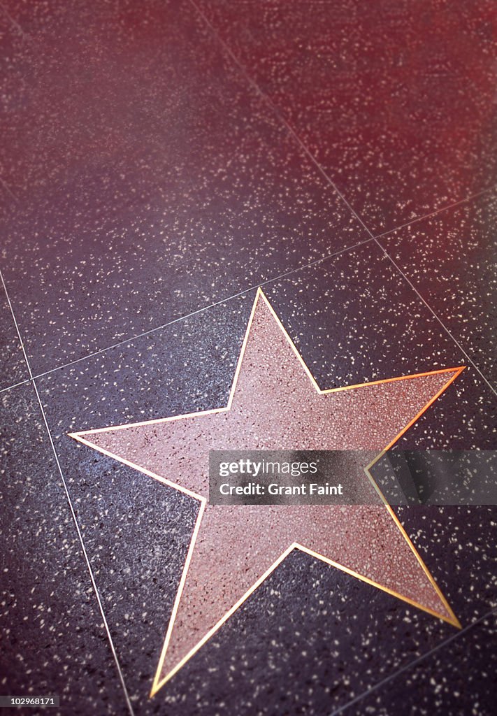 Blank hollywood star