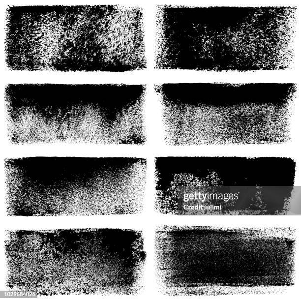 grunge design elements. paint roller strokes - rustic sign stock illustrations
