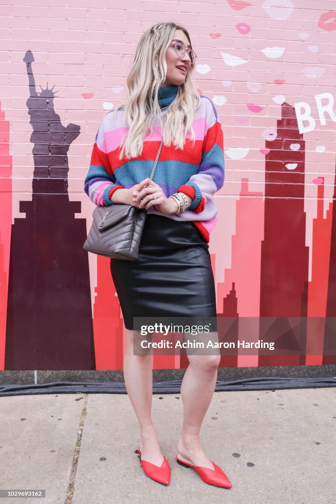 Street Style - New York Fashion Week September 2018 - Day 4