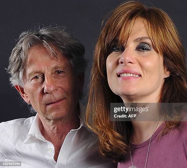 Film director Roman Polanski and French actress and singer Emmanuelle Seigner pose on this picture realised by Montreux Jazz Foundation on late July...