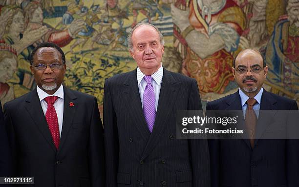 Vice-President of the Republic of South Africa Kgalema Petrus Motlanthe, King Juan Carlos I of Spain and Federal Democratic Republic of Ethiopia...