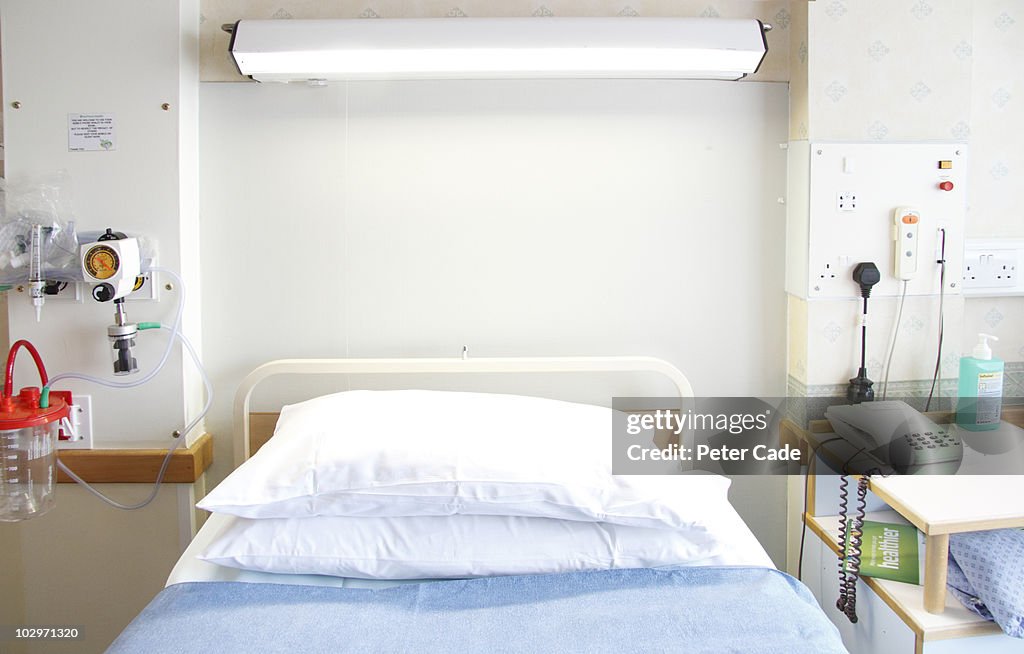 Hospital room and bed