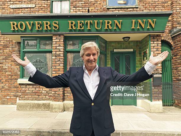 Actor William Roache poses for a portrait shoot in Manchester on July 8, 2010.