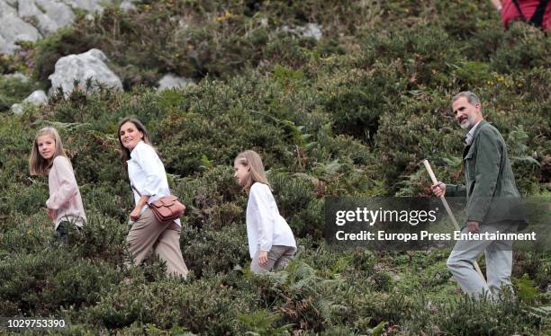 King Felipe VI of Spain, Queen Letizia of Spain, Princess Leonor of Spain Princess Sofia of Spain attend the Centenary of the creation of the...