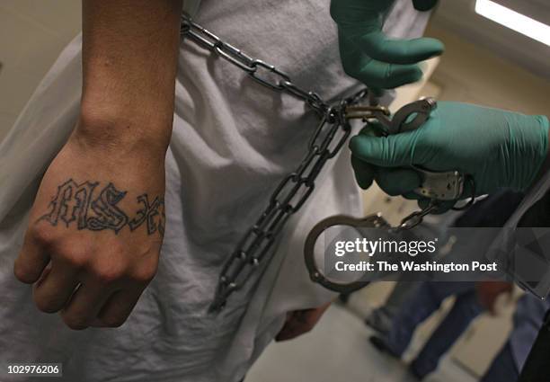 Fairfax, VA, in air, and Alexandria, LA #: 181068 A deportation flight of illegal immigrants out of Dulles. Photos taken in ICE's Fairfax detention...