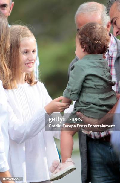 Princess Leonor of Spain attends the Centenary of the creation of the National Park of Covadonga's Mountain and the opening of the Princess of...