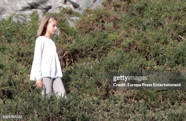 Princess Leonor of Spain attends the Centenary of the creation of the National Park of Covadonga's Mountain and the opening of the Princess of...