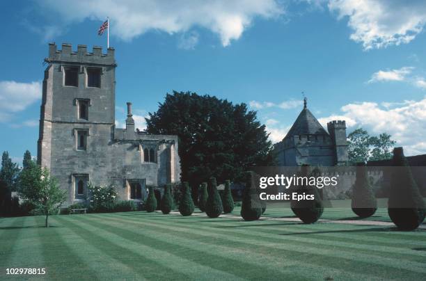 Pope's Tower in the village of Stanton Harcourt, Oxfordshire, June 1984. Pope's Tower is one of the few remaining parts of the manor where in 1718...