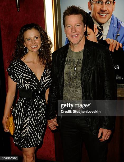 Actor Jeff Dunham and Audrey Dunham attend the "Dinner For Schmucks" premiere at the Ziegfeld Theatre on July 19, 2010 in New York City.