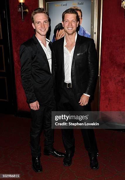 Model Ronnie Kroell and Taylor Proffitt attend the "Dinner For Schmucks" premiere at the Ziegfeld Theatre on July 19, 2010 in New York City.